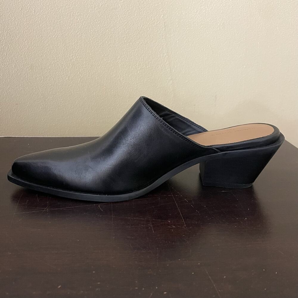 Banana Republic Black Leather Mules - Picture 5 of 7